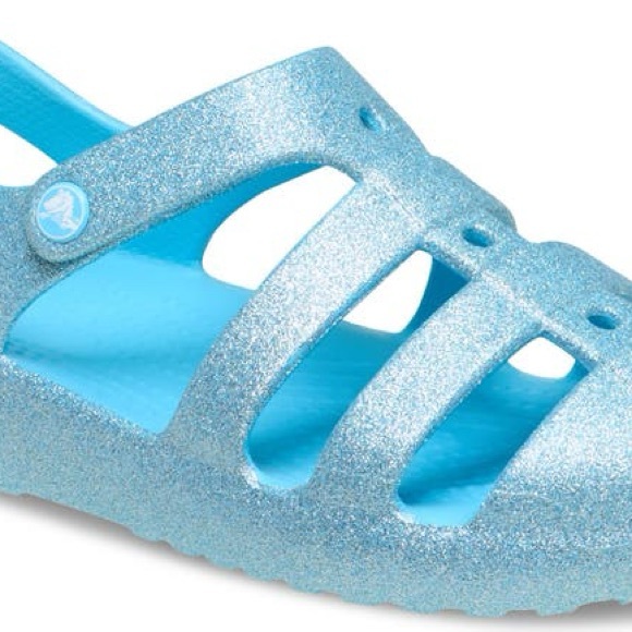 Crocs Kids Classic Fisherman Glittermistt, Size 7 & 8 - Picture 4 of 9